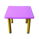 Tavolino Strong Rosa con piedi in acciaio inox regolabili per Bambini