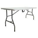 Tavolo Catering Rettangolare Pieghevole 180x74x74 cm Horeca Bianco