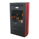Stufa a Bioetanolo da Interno Elegance 47x36x75 cm 3000W 2L Fiamma Ventilata Bordeaux 