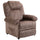 Manueller Relax-Sessel aus braunem Stoff