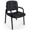 Sedia Poltrona Visitatore da Ufficio in Similpelle Bozzini Easy Nero