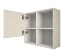 Pensile da Soggiorno 1 Anta Soft Close 47,5x18x47,5 cm TFT Ibiza Bianco e Grigio