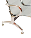 Panca per Sala Attesa 3 Posti in Acciaio da Ufficio Bozzini Silver