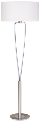 Piantana da Interno  E27 in Metallo Nickel Opaco