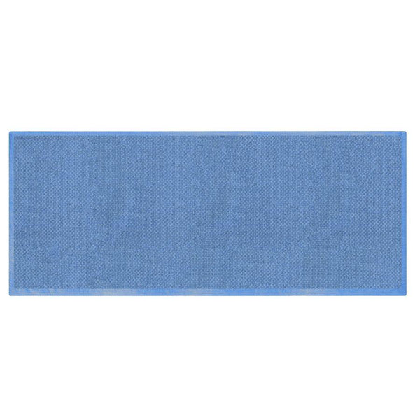 prezzo Tappeto Bagno Design Trama Semplice 50x150 cm in Cotone Blu Petrolio Chiaro