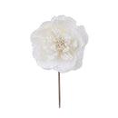 Set 12 Pick Peonia con Glitter 16 cm Crema