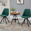 Set 2 Sedie Imbottite 48x56x87 cm in Tessuto  Verdi