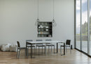 Consolle Allungabile 90-300x40x77 cm in Nobilitato Bianco