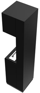 Camino a Bioetanolo da Pavimento 40,8x170 cm Flig Nashville Nero