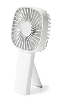 Mini Ventilatore Portatile USB da Scrivania 10,5x20,5x3,9 cm in Plastica Bianco