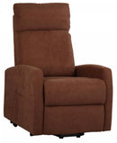 Poltrona Alzapersona Elettrica 1 Motore in Tessuto Marrone