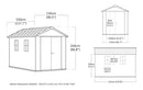 Casetta Box da Giardino 230x350x246 cm Keter Signature Apex 7511/1175 in Resina Effetto Legno Noce       
