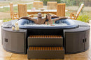 Mobiletto SPA con Ante per Vasca Idromassaggio Quadrate 110x30x58 cm Grigio