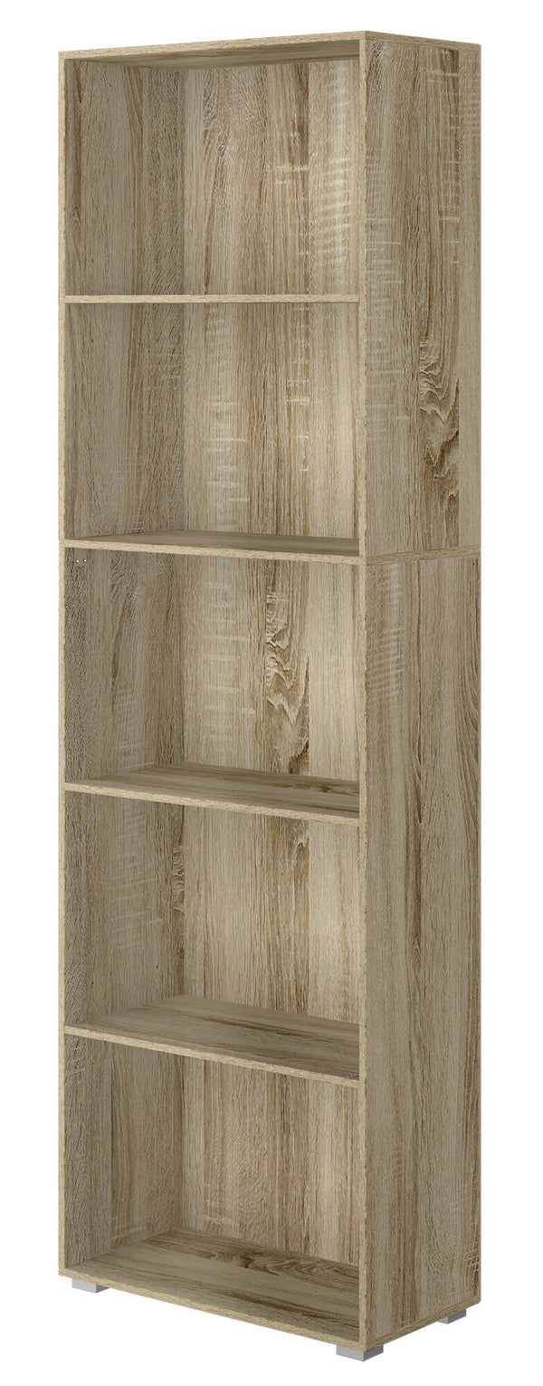 Bücherregal mit 5 Regalen 60 x 30 x 195 cm in Eiche MDF acquista