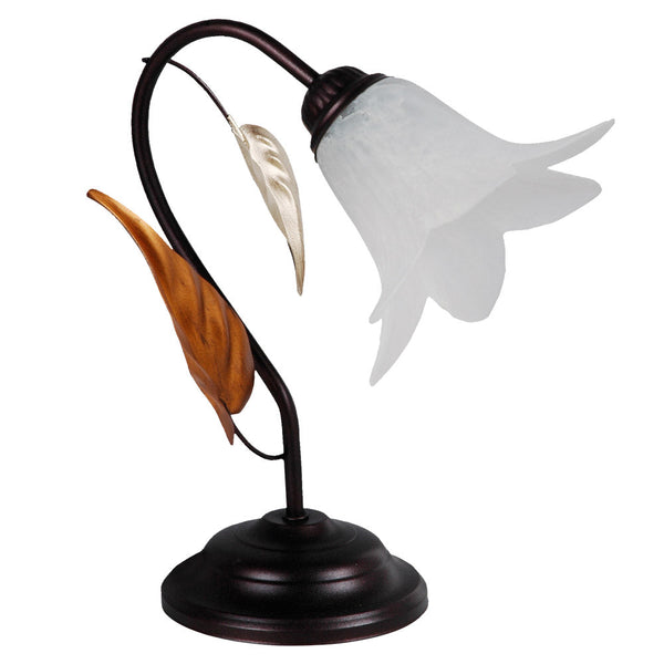 prezzo Lampe 1xE14 Braun-Kupfer Rahmen Glasstroh E-Energy Giorgia