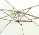 Ombrellone da Giardino Decentrato 3x4m in Alluminio Ecrù
