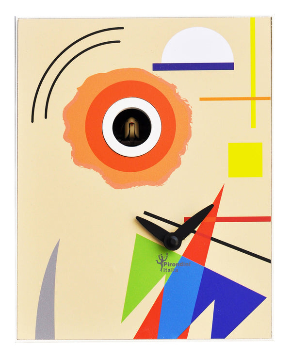 Wandkuckucksuhr 16,5x20x10cm Pirondini Italia D'Apres Kandinsky sconto