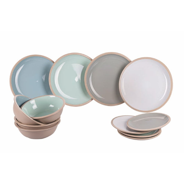 Tafelservice aus Steinzeug 12-teilig Villa d'Este Home Tivoli Bistrot online