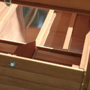 Pollaio Gabbia per Galline da Esterno con Zona di Corsa e Nido in Legno 190x81x103 cm 