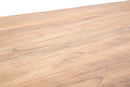 Tavolo da Pranzo Yellowstone 180x90x77 cm in Legno di Acacia e in Ferro Marrone e Nero