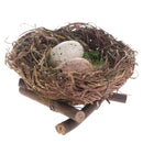 Set 9 Nidi Decorativi con 2 Uova H 10 cm