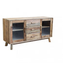 Credenza Dalton 160x48x85 h cm in Pino riciclato Marrone