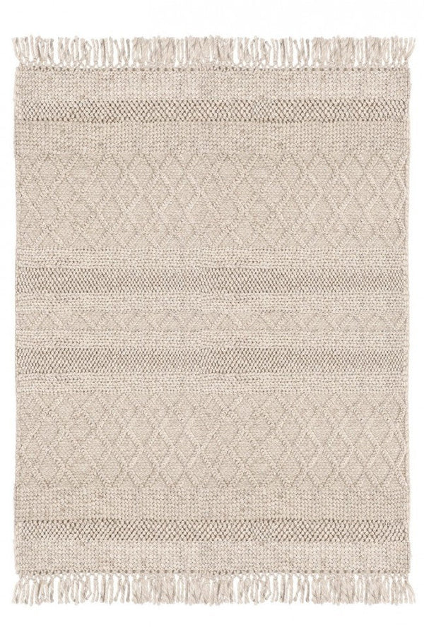 Tappeto 160x230 cm Hiruni in Tessuto Beige prezzo