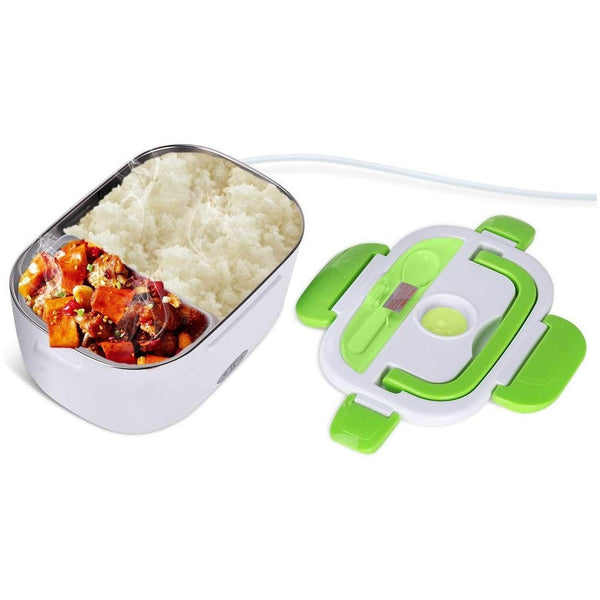 Elektrischer Speisenwärmer 24x17x10 cm 40W 2 Innenfächer mit grünem Löffel sconto