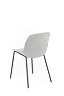 Set 4 Sedie 57x46xH80 cm in Tessuto Eva Grigio Chiaro