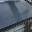 Pensilina Tettoia  100x80 cm in Policarbonato Anti-UV Nero