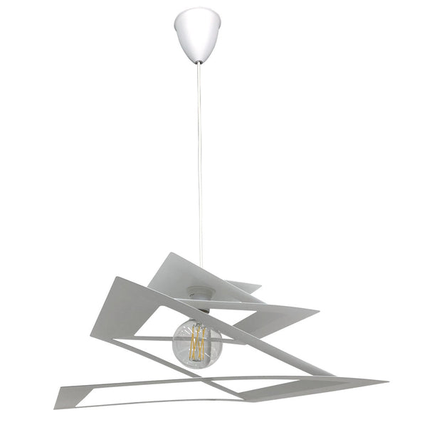 sconto Aufhängung 1xE27 Frame Square Weiß E-Energy Fabiola