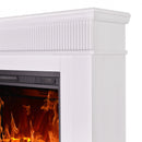 Camino Elettrico da Pavimento 88,2x104,4x27,9 cm Effetto Fiamma 1500W Ideal & Lorance color Bianco