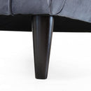 Divano 2 Posti Chandler 152x81x89 h cm in Velluto Grigio chiaro