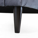 Divano 2 Posti Chandler 152x81x89 h cm in Velluto Grigio chiaro