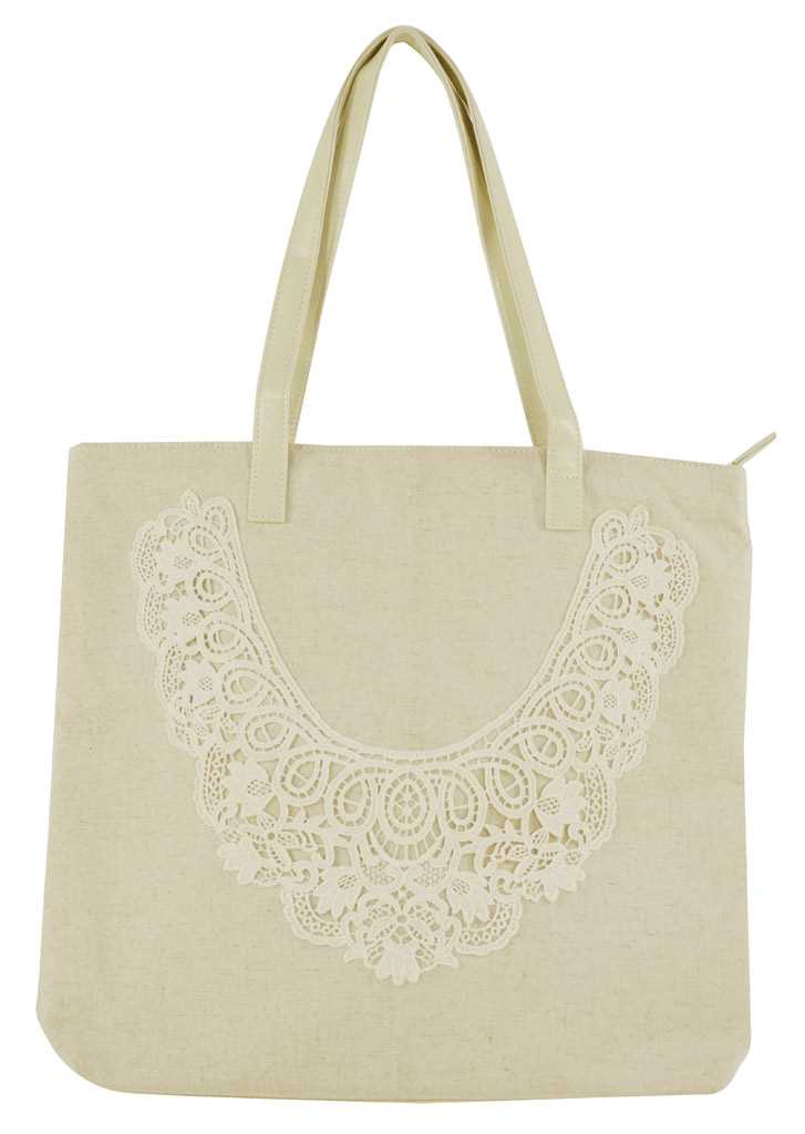 Borsa decoro pizzo cm 44,5x11x54,5