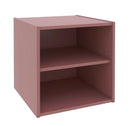 Cubo Composite con Mensola 35x35x35 cm in Compensato  Mattone Seconda Scelta