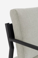 Set 4 Pezzi Salotto da Giardino con Divano 2 Poltrone e Tavolino in Alluminio e Spun Poly Sirius Antracite 