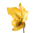 Set 3 Rami Artificiali Orchidea 64 cm Scarpetta con Foglie 