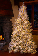 Albero di Natale Artificiale H230 cm Abete innevato 6670 Led e 1274 Tips 