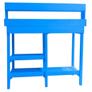 Tavolo da Lavoro 112x45xH112 cm in Legno Cunninghamia  lanceolata Blu