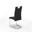 Sedia in Similpelle 42,5x49,5x98cm TFT Nera Cromo