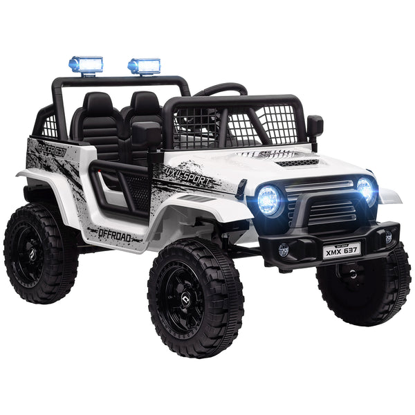Macchina Elettrica Fuoristrada per Bambini 12V con Doppio Motore Telecomando e Luci Bianco sconto