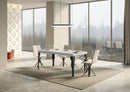 Tavolo Allungabile 200-304x90x77 cm Paxon Premium Bianco Frassino Telaio Antracite 