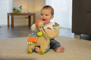 Elefante Peluche Trainabile con Ruote per Bambini Dolce Multicolor