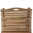 Lettino Prendisole Ondulato Paraiso 190x62x49 cm a Doghe in Legno Teak