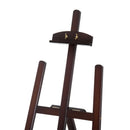 Cavalletto per Pittura in Legno Altezza e Inclinazione Regolabili Marrone 46x60x140 cm 