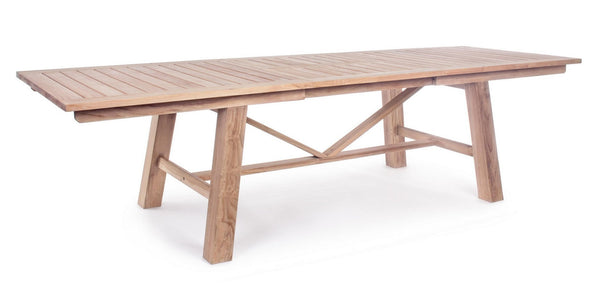 Tavolo Allungabile da Giardino 220/300x100x77.5 cm in Legno Teak Maryland Natural prezzo