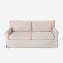 Divano 3 Posti 94x74x178cm in Tessuto Beige