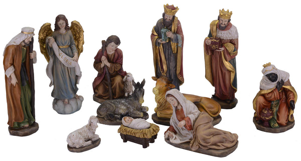 online Krippe 11 Figuren H20,3 cm aus Adami Resin