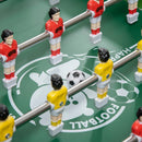 Tavolo da Gioco 6 in 1 Multigioco 118x104x71 cm con Calcio Balilla Biliardo Air Hockey Ping Pong Anelli e Hockey su Prato      